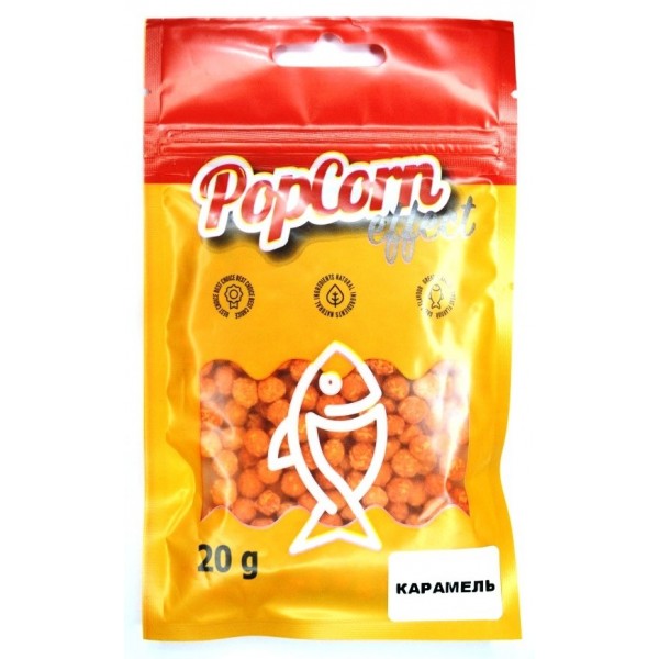 Рыбацкое воздушное тесто, пылящее, Start Fishing Pop Corn Effect, Карамель, 7мм, 20г